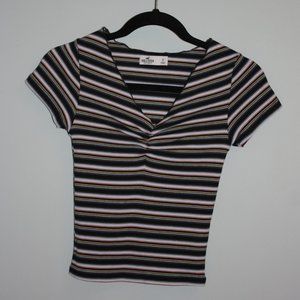 Multi Color Stripped Blouse (Small)/ Hollister